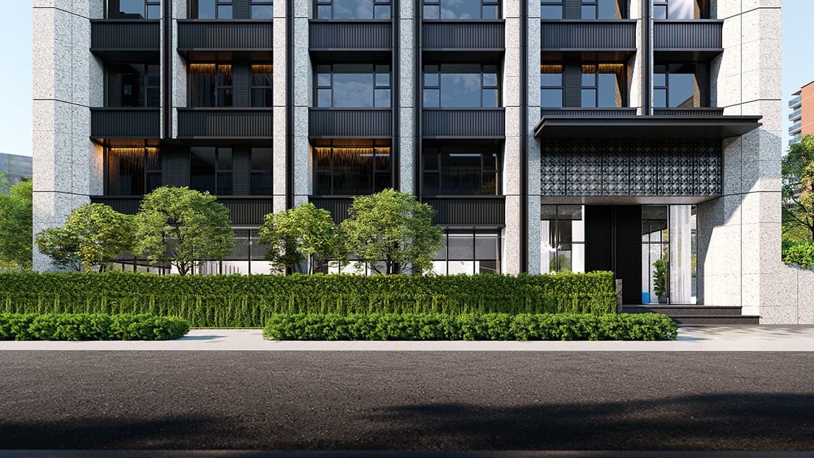 華山松江 外觀3D模擬圖