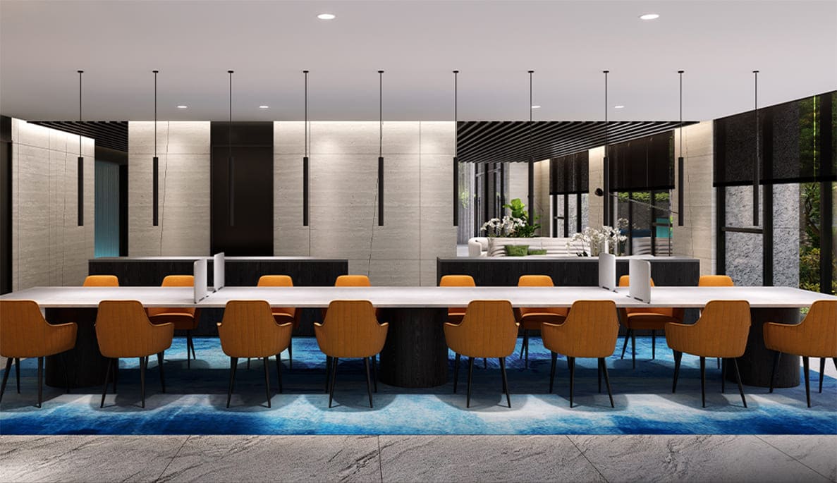 華山松江 多功能閱讀區 3D模擬圖